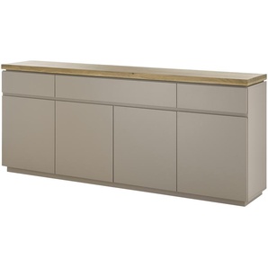 Sideboard Brohl ¦ grau ¦ Maße (cm): B: 200 H: 86 T: 40.0