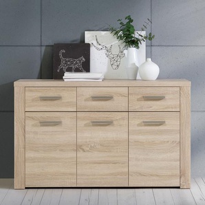 Sideboard 136 x 83 x 41cm Braun