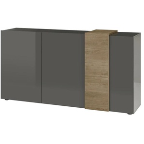 Sideboard  Potano ¦ grau ¦ Maße (cm): B: 181 H: 94 T: 44