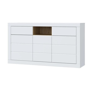 Sideboard Push-to-Open Komili ¦ weiß ¦ Maße (cm): B: 170,5 H: 94,5 T: 41.4