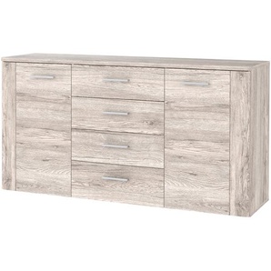 Sideboard Reydon 160 x 82 x 42cm Braun/Beige