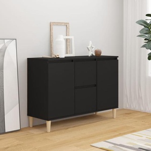 Sideboard Schwarz 103,5x35x70 cm Holzwerkstoff