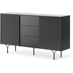 Sideboard Still ¦ schwarz ¦ Maße (cm): B: 144 H: 82,6