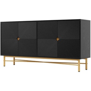 Sideboard   ¦ schwarz ¦ Maße (cm): B: 160 H: 82