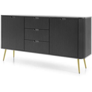 Sideboard  Zova ¦ schwarz ¦ Maße (cm): B: 168 H: 87
