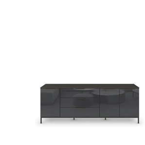 Sideboard  Frome ¦ schwarz ¦ Maße (cm): B: 199 H: 72
