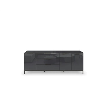 Sideboard  Frome ¦ schwarz ¦ Maße (cm): B: 199 H: 72