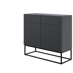Sideboard - schwarz - Materialmix - 100 cm - 90 cm | Möbel Kraft