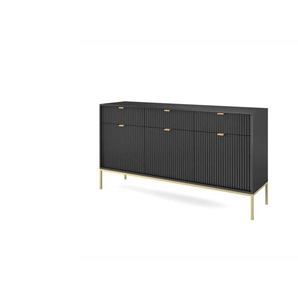 Sideboard - schwarz - Materialmix - 154 cm - 83 cm | Möbel Kraft