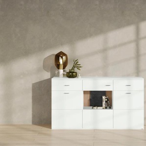 Sideboard SET ONE BY MUSTERRING TACOMA Sideboards Gr. B/H/T: 180 cm x 95,1 cm x 43,6 cm, 2, weiß (weiß arctic hochglanz) Sideboards Bestseller