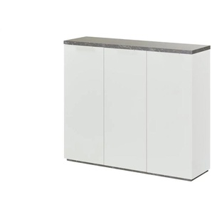 Sideboard Siena - weiß - Materialmix - 120 cm - 102,3 cm - cm 35,0 | Möbel Kraft