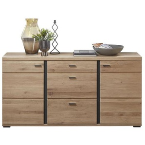 Sideboard Sonos II, Alteiche massiv/Artisan Eiche-Nachbildung