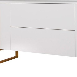 Sideboard TENZO BIRKA Sideboards Gr. B/H/T: 216 cm x 78 cm x 43 cm, 2, weiß Sideboards Sanft Schliessung