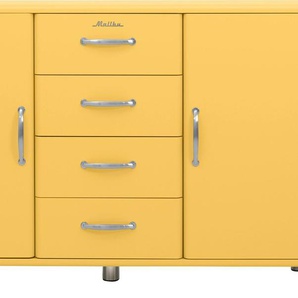 Sideboard TENZO Malibu Sideboards Gr. B/H: 146 cm x 92 cm, gelb (sunny yellow) Sideboards mit dem Malibu Logo auf der mittleren Schubladenfront, Breite 146 cm