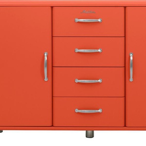 Sideboard TENZO Malibu Sideboards Gr. B/H: 146 cm x 92 cm, red sand Sideboards mit dem Malibu Logo auf der mittleren Schubladenfront, Breite 146 cm
