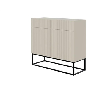 Sideboard  Veldio ¦ beige ¦ Maße (cm): B: 100 H: 90