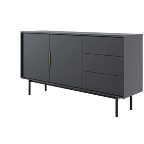 Sideboard  Vinchio ¦ schwarz ¦ Maße (cm): B: 154 H: 82 T: 39.0