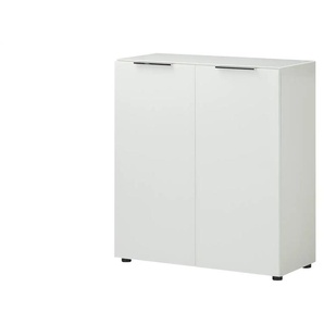 Sideboard  Vitreo Neo ¦ weiß ¦ Maße (cm): B: 90 H: 99 T: 40.0