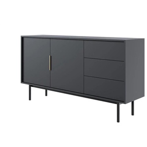Selsey Sideboard  Viviaro ¦ schwarz ¦ Maße (cm): B: 154 H: 82