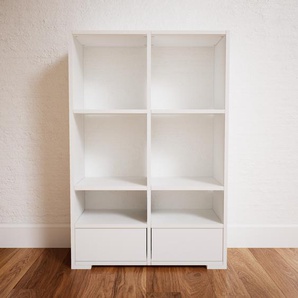 Sideboard Weiß - Designer-Sideboard: Schubladen in Weiß - Hochwertige Materialien - 79 x 119 x 34 cm, Individuell konfigurierbar