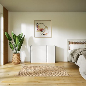 Sideboard Weiß - Designer-Sideboard: Türen in Weiß - Hochwertige Materialien - 115 x 79 x 34 cm, Individuell konfigurierbar