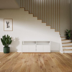 Sideboard Weiß - Designer-Sideboard: Türen in Weiß - Hochwertige Materialien - 151 x 66 x 34 cm, Individuell konfigurierbar