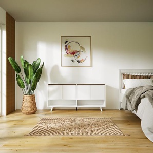 Sideboard Weiß - Designer-Sideboard: Türen in Weiß - Hochwertige Materialien - 151 x 72 x 34 cm, Individuell konfigurierbar