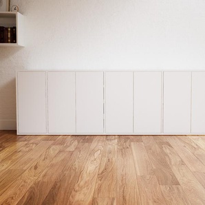 Sideboard Weiß - Designer-Sideboard: Türen in Weiß - Hochwertige Materialien - 264 x 79 x 47 cm, Individuell konfigurierbar