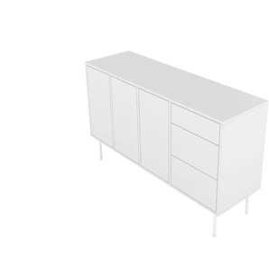 Sideboard - weiß - Materialmix - 130 cm - 78 cm | Möbel Kraft