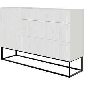 Sideboard - weiß - Materialmix - 140 cm - 90 cm | Möbel Kraft