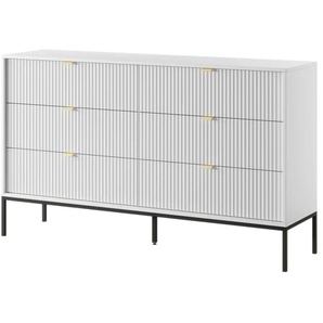 Sideboard - weiß - Materialmix - 154 cm - 91 cm | Möbel Kraft