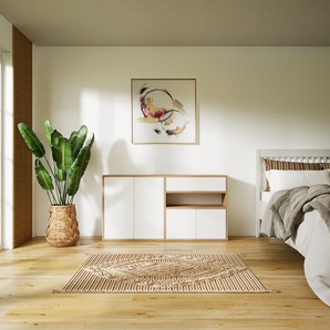 Sideboard Weiß - Sideboard: Schubladen in Weiß & Türen in Weiß - Hochwertige Materialien - 151 x 79 x 34 cm, konfigurierbar