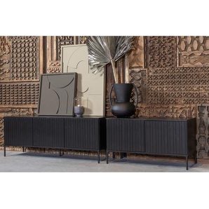 Sideboard II 150 x 56 x 44cm Schwarz/Schwarz