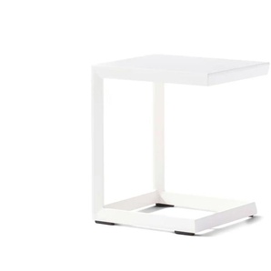 Sieger Beistelltisch - weiß - Materialmix - 45 cm - 50 cm | Möbel Kraft