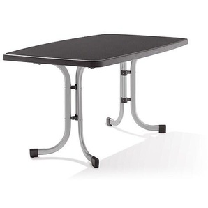 Sieger Boulevard-Klapptisch 150x90 cm graphit/schiefer anthrazit Stahl mit Mecalit-Pro Platte