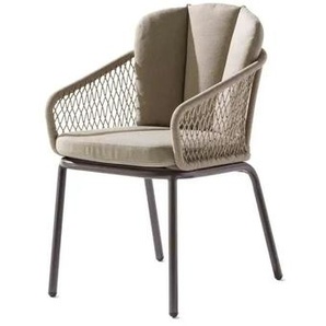 Sieger Gartensessel - grau - Materialmix - 62,5 cm - 77,5 cm | Möbel Kraft