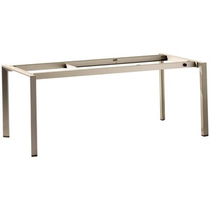 Sieger Gartentischgestell , Champagner , Metall , eckig , 100x74 cm , Gartenmöbel, Gartentische, Gartentische