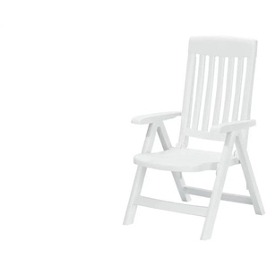 Sieger Klappsessel Palma - weiß - Materialmix - 62 cm - 105 cm | Möbel Kraft