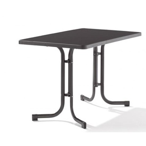 Sieger Klapptisch 115x70 cm eisengrau/Schiefer anthrazit Stahl mit Mecalit-Pro Platte