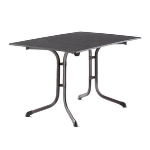Sieger Klapptisch 120x80 cm eisengrau/schiefer anthrazit - Stahl mit Vivodur®Tischplatte