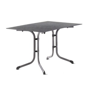Sieger Klapptisch 120x80cm eisengrau/Schiefer anthrazit- Stahl mit Polytec® Tischplatte