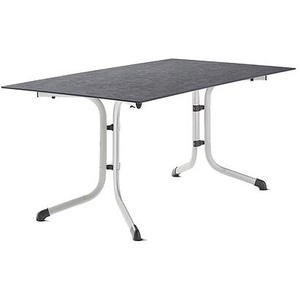 Sieger Klapptisch 160x90 graphit/Schiefer anthrazit- Stahl mit Polytec® Tischplatte