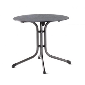 Sieger Klapptisch 85 cm eisengrau/Schiefer anthrazit - Stahl mit Polytec® Tischplatte