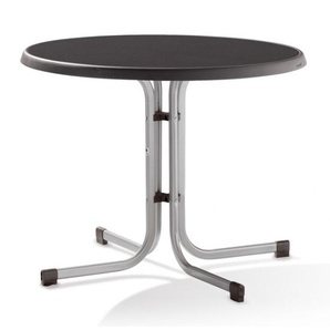 Sieger Klapptisch 86 cm graphit/schiefer anthrazit - Stahl mit Mecalit-Pro Platte