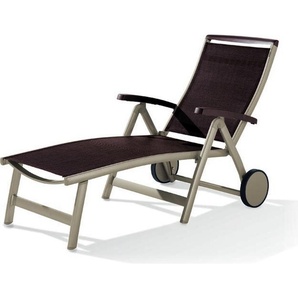 SIEGER Rollliege Royal in Mocca, Kunstfasergewebe - 193x101x78cm (BxHxT) 970343
