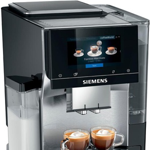 SIEMENS Kaffeevollautomat EQ.700 integral - TQ707D03 Kaffeevollautomaten Full-Touch-Display, bis zu 30 individuelle Kaffee-Favoriten schwarz (ino x, klavierlack schwarz) Kaffeevollautomat Bestseller