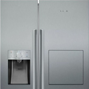 E (A bis G) SIEMENS Side-by-Side KA93GAIEP Kühlschränke silberfarben (edelstahl mit anti, fingerprint) Kühl-Gefrierkombinationen
