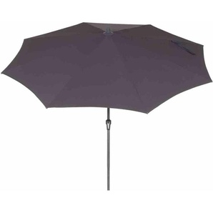 SIENA GARDEN Avio Mittelstockschirm anthrazit/anthrazit Ø 300cm, Gestell Alu anthrazit, H31207