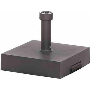 Siena Garden - Betonständer 40 kg eckig, anthrazit Kunststoffrohr 19-54 mm, mit Rolle und Handmulde