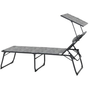 Siena Garden Campingliege Natura - grau - Materialmix - 69 cm - 43 cm | Möbel Kraft